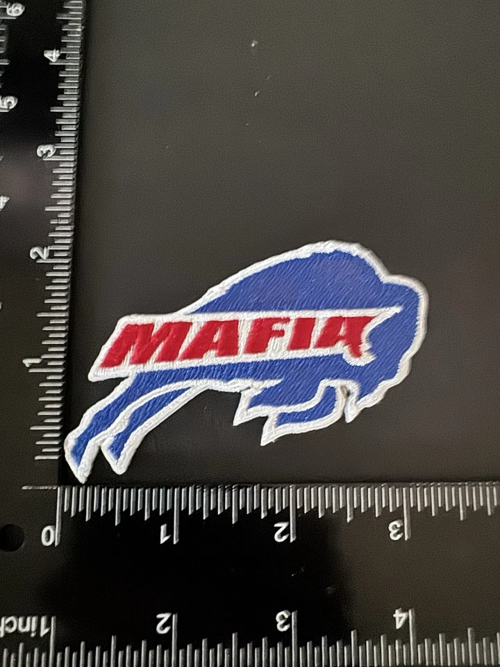 🏈 PARCHE LOGO BORDADO MAFIA BILLETES BÚFALO CLÁSICOS NUEVO - STOCK ANTIGUO 🦬 Foto 3 de 3