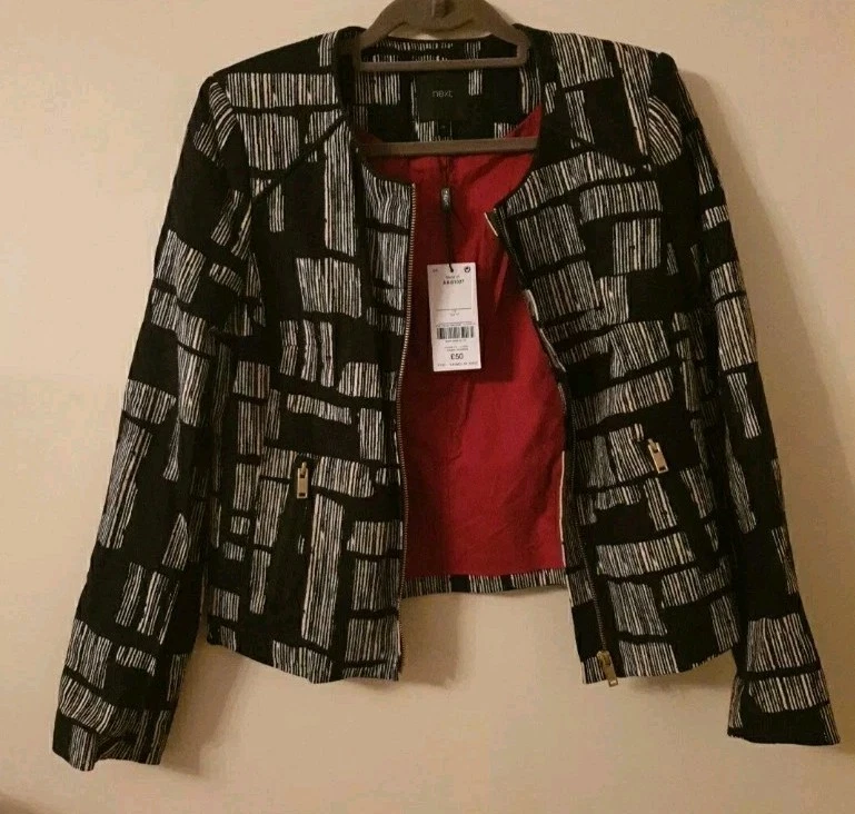 Womens Jacket Size 12 Blazer Christmas Party Gift Formal Smart Occasion Eur 40 - Image 3 of 4