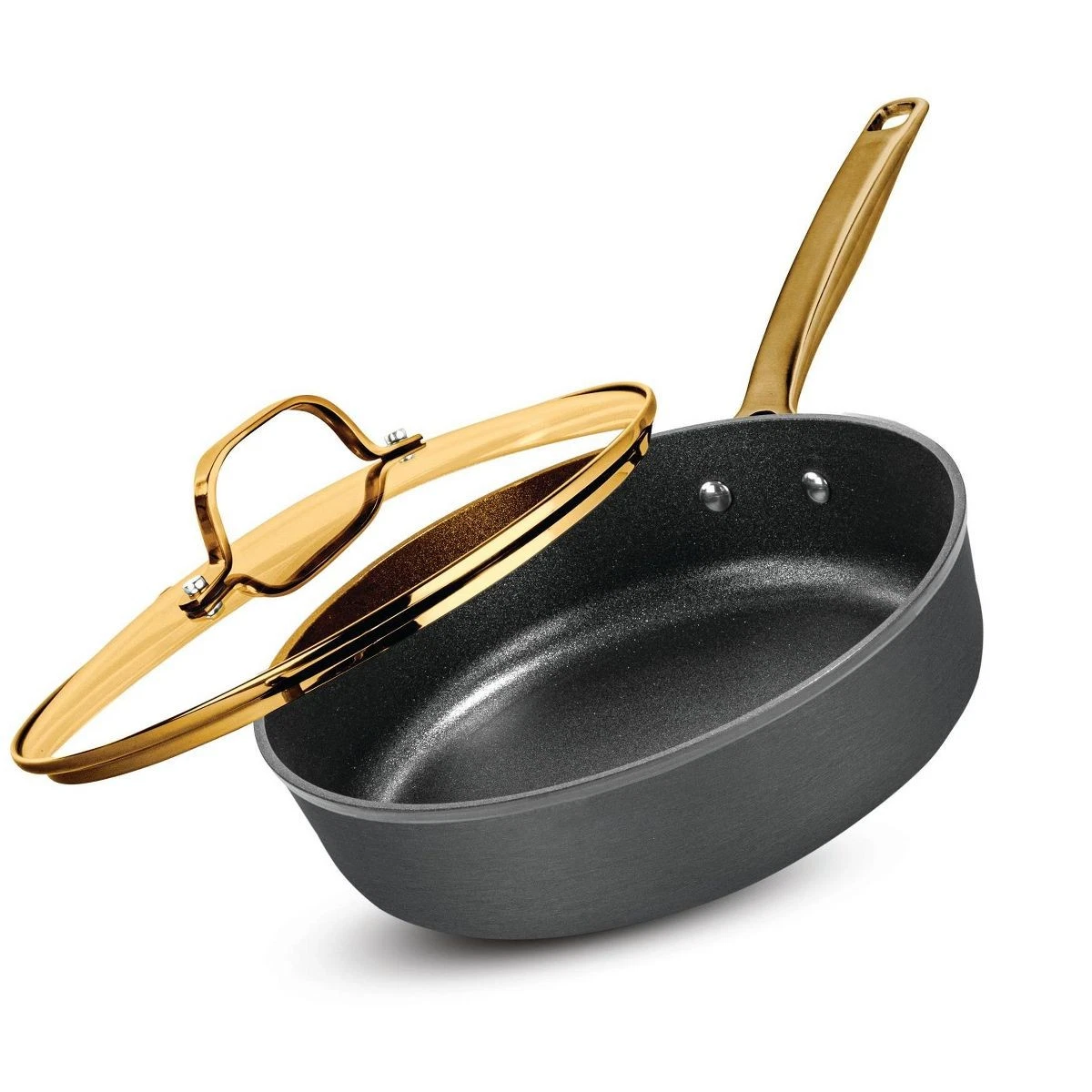 Granitestone Armor Max Gold 14 in Nonstick Heavy Duty Hard Anodized Sauté Pan
Opens in a new window 