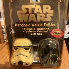 1994 STAR WARS HANDHELD WALKIE-TALKIES DARTH VADER  STORMTROOPER SEALED
