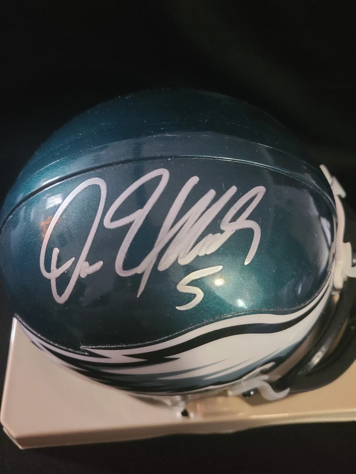 Мини-шлем с автографом Донована Макнабба No5 Philadelphia Eagles с сертификатом подлинности - Изображение 2 из 4