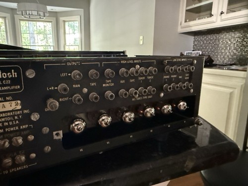 McIntosh C22 Stereophonic Preamplifier. Serviced with brand new Tung Sol tubes. - Picture 13 of 14