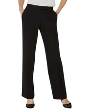 Kasper Women's Tab Waist Trouser Pant Black 12 Petite