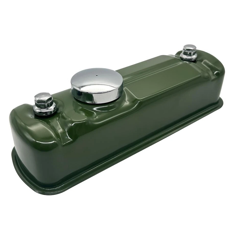 New Stamped Steel Valve Cover for MG Midget 1958-1974 W/ Chrome + Fitting Kit - Image 2 of 3