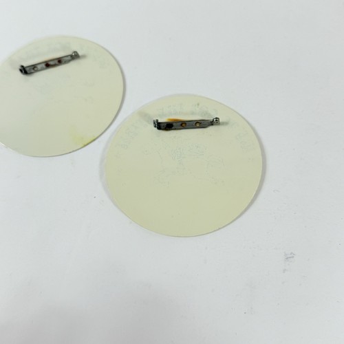Vintage Tupperware We've Got The Spirit Dealer Badge Pin 3" Set Of 2 - Picture 4 of 5