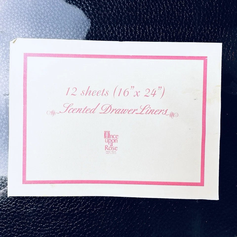 NOS 12 Forros de Estante Cajón Vintage Años 70’s 80’s No Adhesivo Rosas Florales Foto 4 de 4