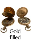 Antique Elgin Pocket Watch Gold Filled Hunter Waltham Lot Of 2