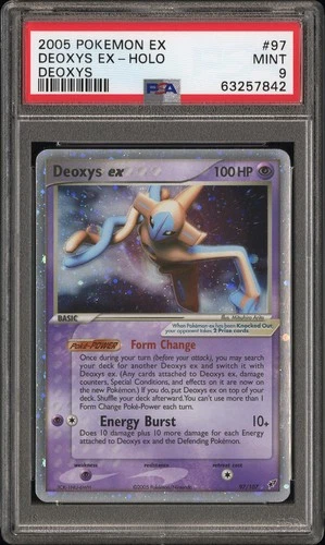 Pokemon Deoxys EX Holo Deoxys 97/107 PSA 9