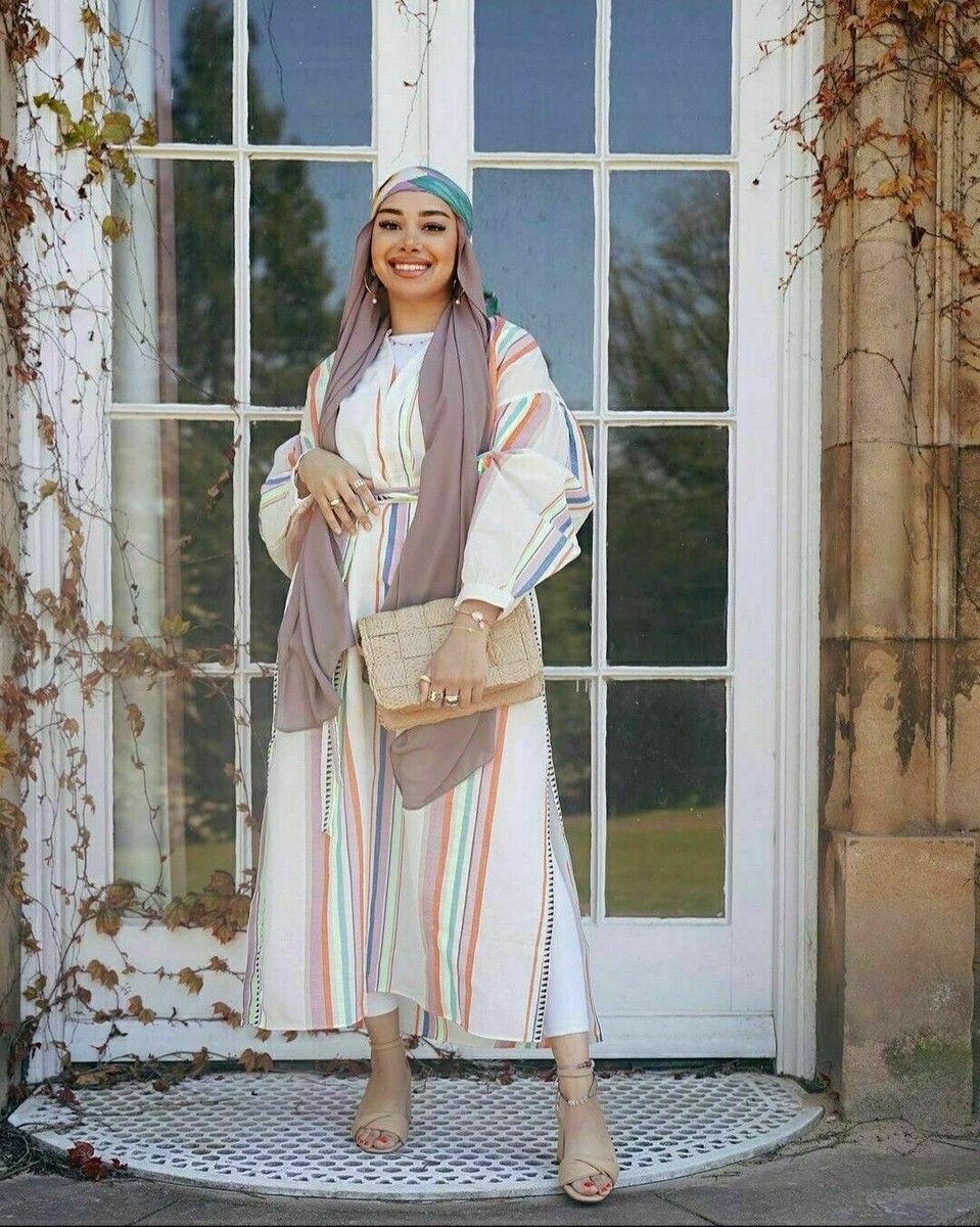 【LEMLEM】eshe ストライプ cotton-blend jacquard kaftan H&M x Lemlem Kaftan Dress Colorful Striped Lyocell New Runs