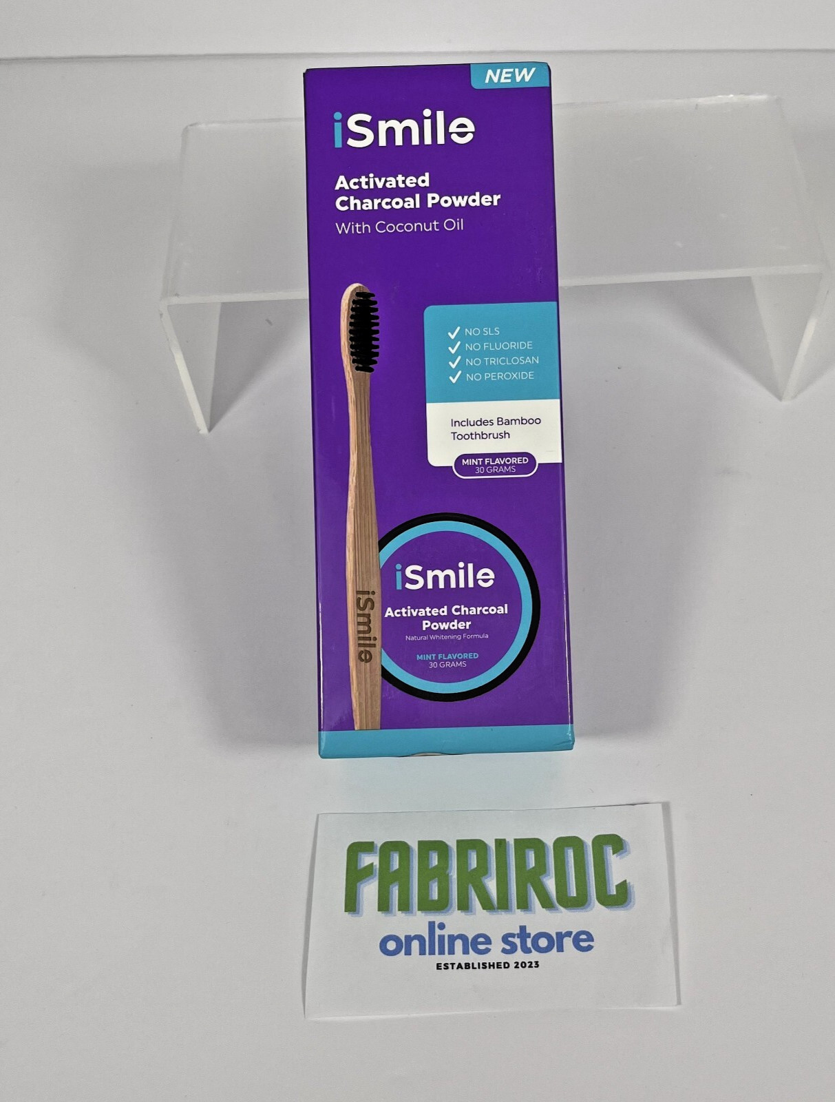NEW! iSmile Activated Charcoal Powder + Bamboo Toothbrush | Natural Whitening!!!