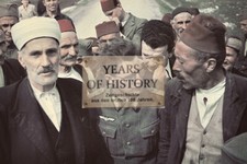 Repro Farb Foto no Original Bauer Dorfstraße Soldat Fes Fez Kopfbedeckung Orient