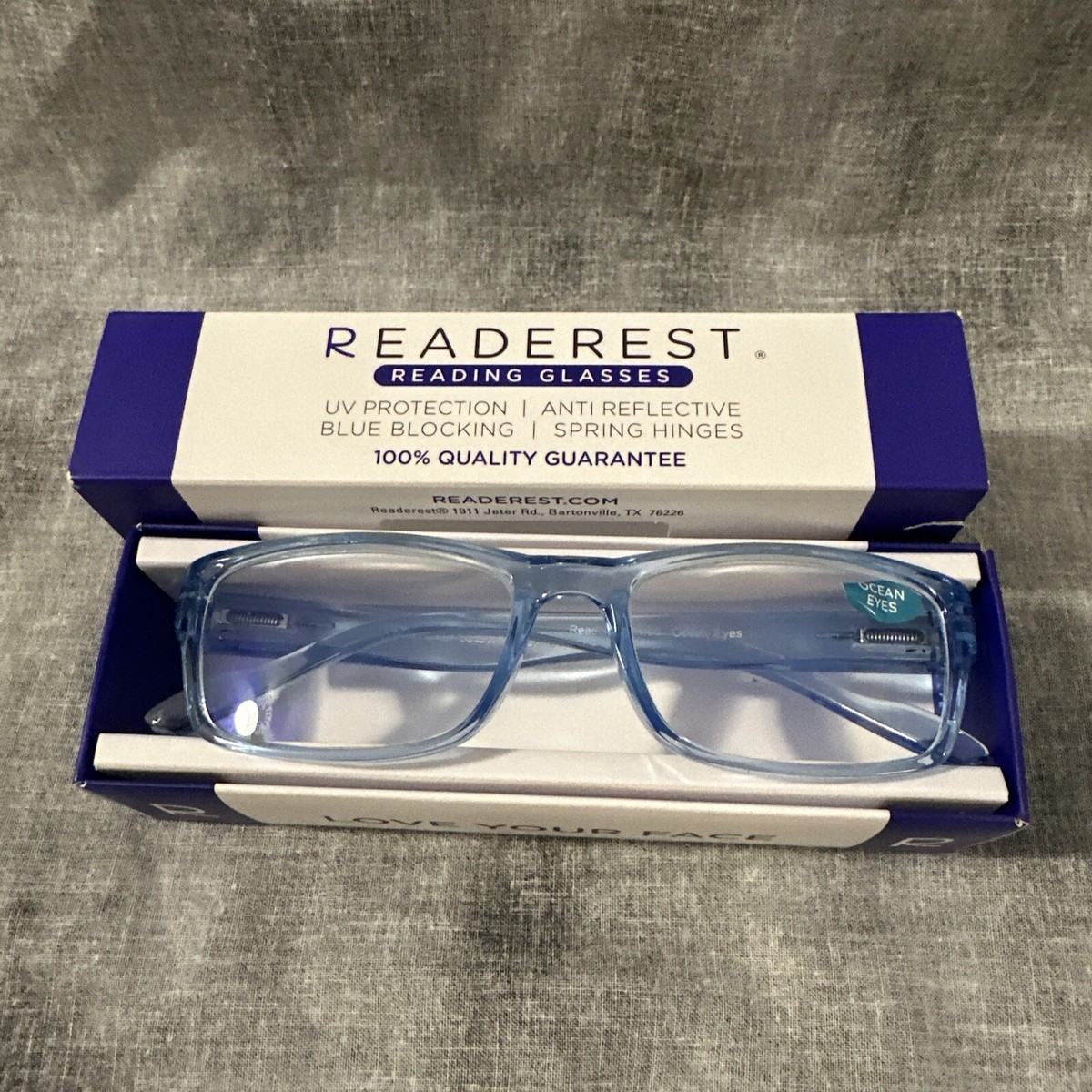Readerest Blue Light Blocking Reading Glasses (Ocean Eyes,