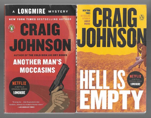 2 Longmire's: Another Man's Moccasins & Hell Is Empty by Craig Johnson (Paperbk)