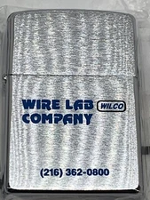 VTG 1995 Zippo Lighter Wire Lab Company "WILCO" Cleveland, OH  I-XI