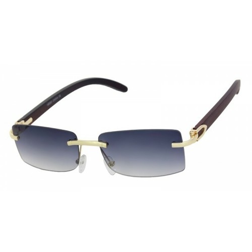 Uncut Gems Adam Sandler Glasses, Rimless Wooden Gold Glasses Frame Men - Picture 5 of 18