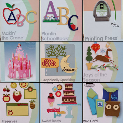Cricut Cartridges/Shape Sets, with Overlay & Handbook, All Unlinked. Your Choice