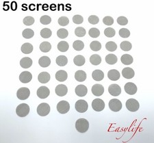 50 PCS 3/4" Stainless Steel Smoking Pipe Screens Tobacco Hookah Filter