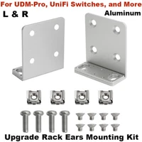 For UDM-Pro UniFi Switches Ubiquiti Rack Ears Mounting Kit Replacement 2PCS L&R