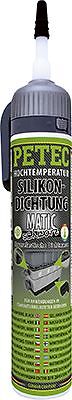 Petec Hochtemperatur Silikondichtung dauerelastisch 200 ml schwarz 97720