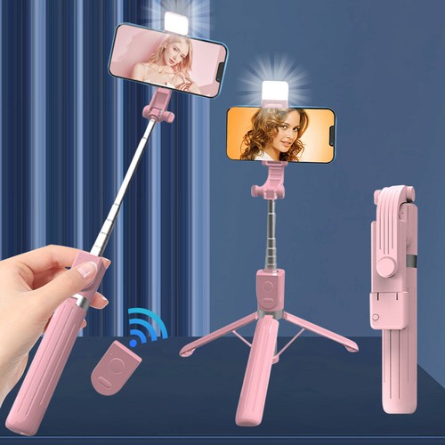 Selfie stick ground tripod selfie stand with fill light, smart phone universal - Picture 10 of 10