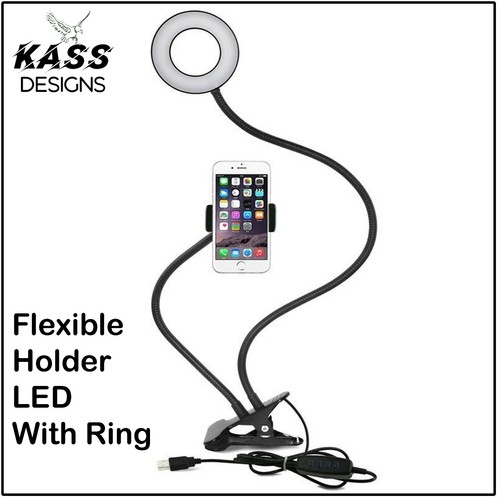 New Professional Live Stream Selfie LED Ring Flexible Mobile Phone Holder Tripod - Picture 5 of 7