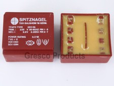 Spitznagel Pcb Transformer 002 09 - Primary 220vac Secondary 9vac - Lot Of 2