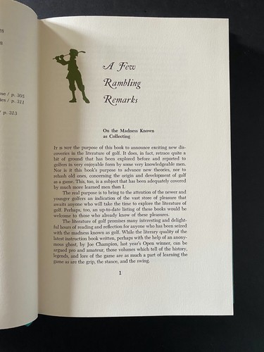The Library of Golf, Joseph Murdoch - 1968 - Signed - 1st Ed Hardcover Book w/SC - Picture 8 of 12