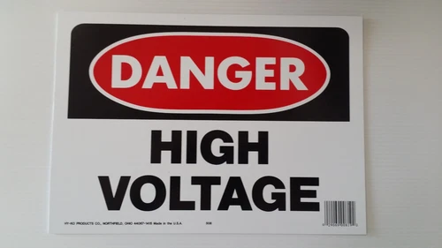 10"x14" DANGER HIGH VOLTAGE Safety Signs OSHA Workplace Jobsite Electrical NEW