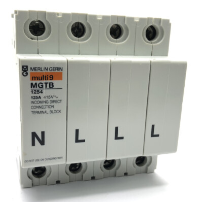 Merlin Gerin Multi 9 MGTB 1254 4-polig 125Amp Direktanschluss Incomer Block