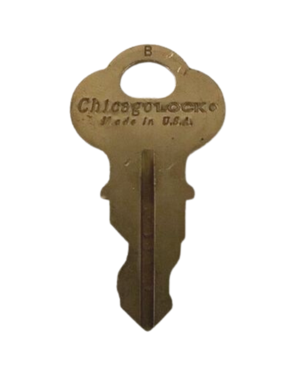 Chicago Illinois Lock Company Keys Series 2126 Double Bit Wafer