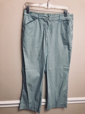 light blue checkered pants