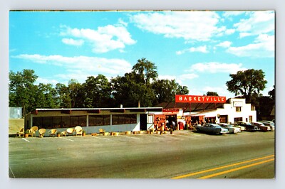 Postcard Vermont Putney VT Basketville Straw Market 1970s Unposted Chrome