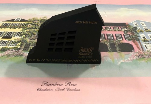 Shelia's Houses Collectible Amish Barn Raising 1999 Daisy Connection - Picture 5 of 8
