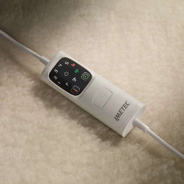 IMETEC adapto Scaldasonno matrimoniale elettrico 100% Lana e Merino150x160 16634 - Immagine 2 di 2