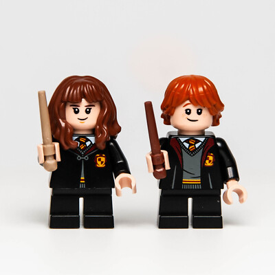 Lego Harry Potter Minifigure - Ron (hp283) Hermione (hp282