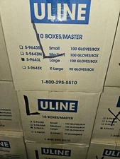 uline 6mil nitrile gloves Large