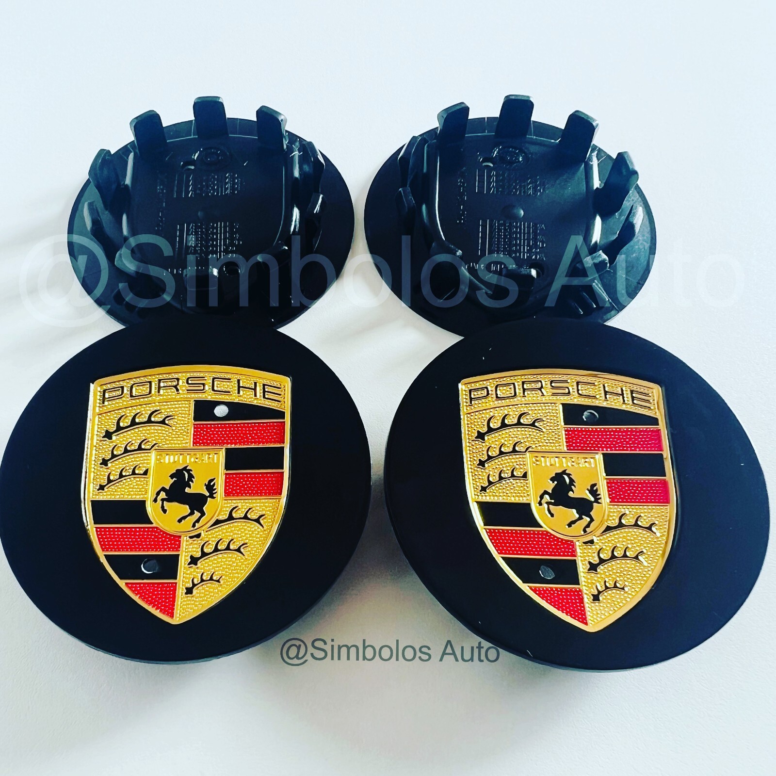 Porsche Wheel Centre Caps Badge Emblem76mm 3 Inche 4 PCS Wheel Centre
