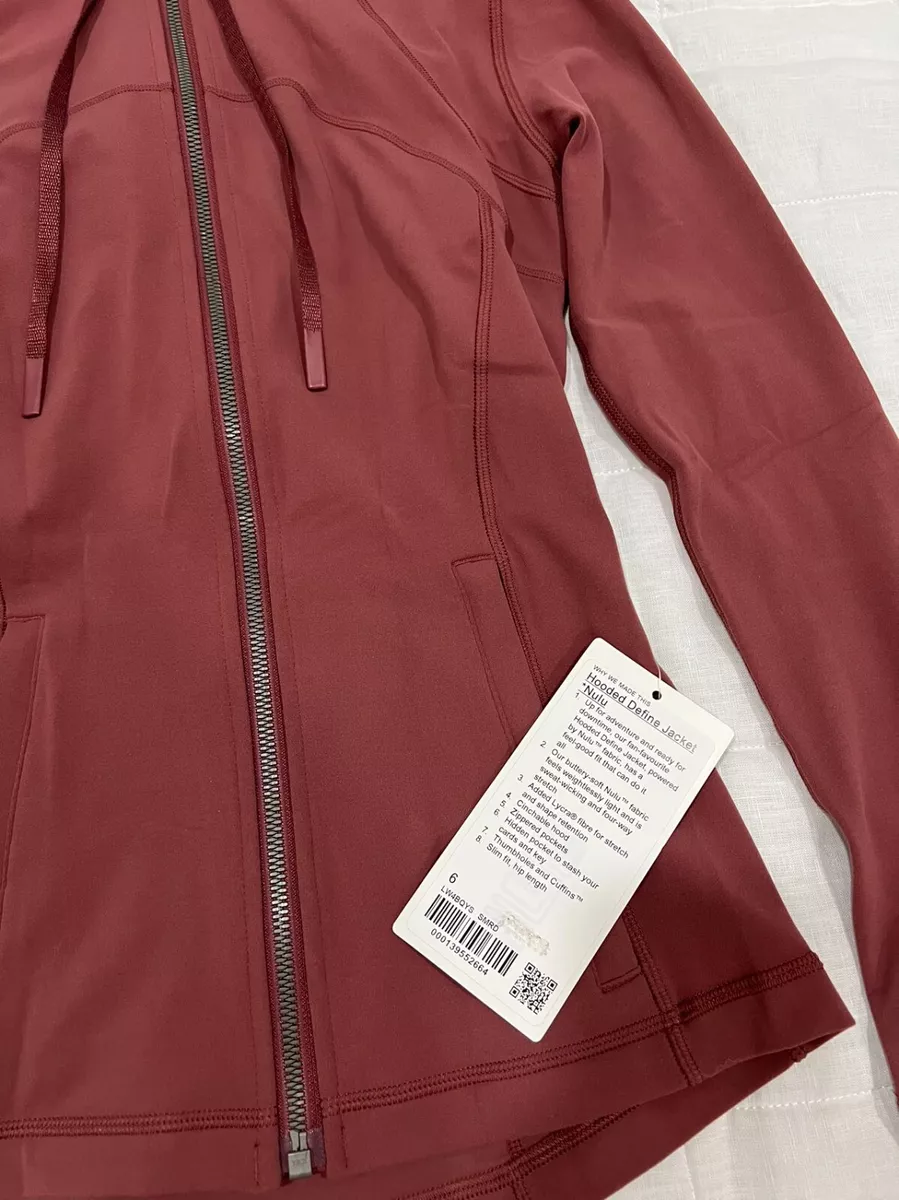 Lululemon Hooded Define Jacket *Nulu - Smoky Red - lulu fanatics