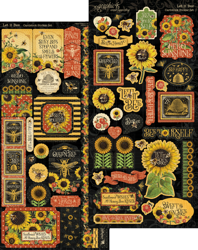Graphic 45 - Let It Bee Keepsakes Edition 142pcs 12x12 Papers Stickers Ephemera - Picture 7 of 7