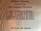 Velan silken sheer light support control top pantyhose, color beige, size: AB — photo 9