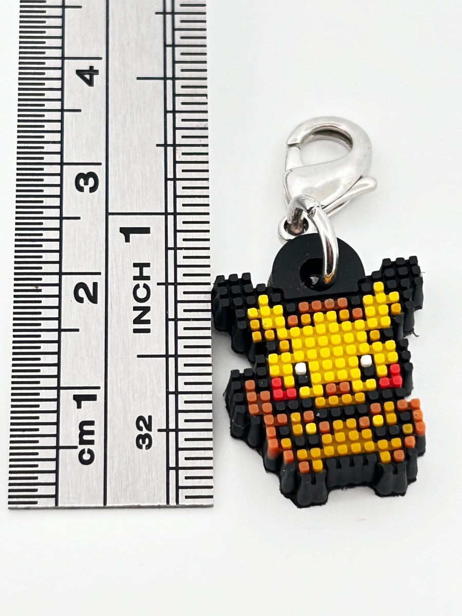 Pikachu Pokemon Charm Key Ring Key Chain Japanese Nintendo Pixel