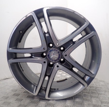 MERCEDES BENZ S CLASS  18" GREY DIAMOND CUT  ALLOY WHEEL RIM A2224011900 (S-119)