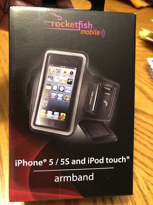 Apple iPhone 5/5S Adjustable ARMBAND by Rocketfish RF-A5AB2B 715