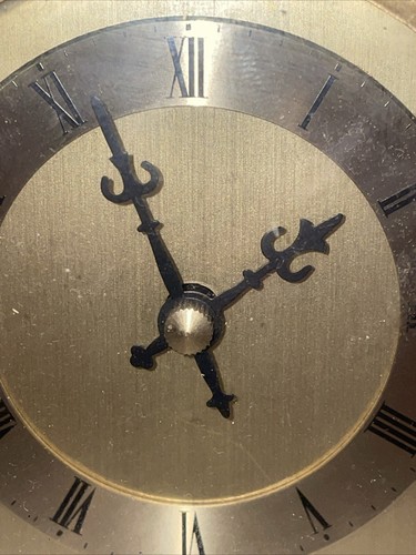 Eurastyle Quarts London Vintage Mantel Clock Gold Tone brushed Brass -working - 第 10/13 張圖片
