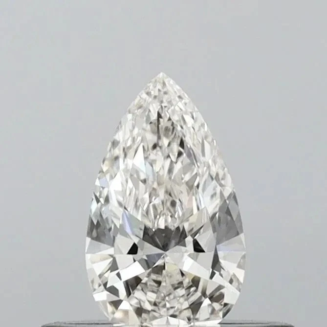 0.29 Ct Natural I/VVS Diamond GIA CERTIFIED Loose Pear Cut 6x3 mm Size - Image 2 of 4