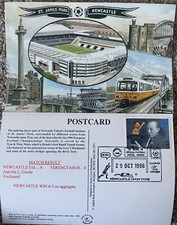 Newcastle United v Ferencvaros 1996 Postcard