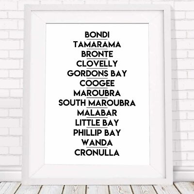501217 EASTERN SUBURBS - Australia   *** 24x18 WALL PRINT POSTER