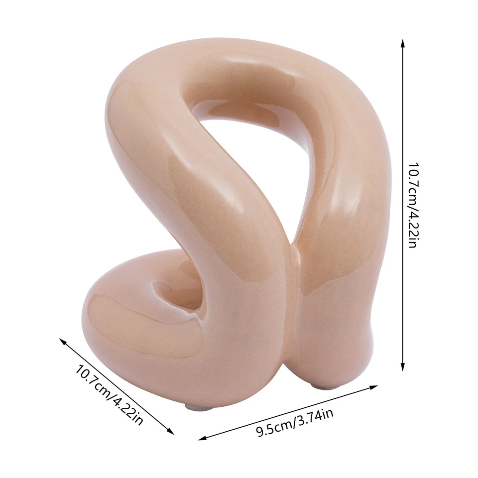 Soporte de cerámica marrón moca soporte de cepillo de dientes moderno soporte de cepillo de maquillaje Foto 2 de 4