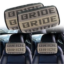 2x Jdm Bride Gradation Neck Headrest Pillow Cushion Fabric Racing Seat Material