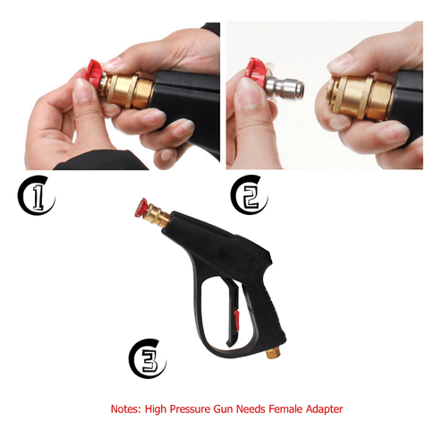 5pcs Pressure Washer Spray Tips Nozzles High Power Kit Quick Connect 1/4" Set - Picture 7 of 12